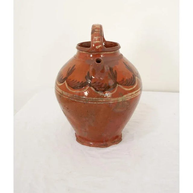 19th Century French 19th Century Terracotta Olive Oil Jar For Sale - Image 5 of 6