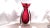 This is a red or dark pink Art Glass vase. The color can sometimes look dark pink, but that depends on the background and...