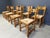 Wood Vintage Brutalist Chairs in Oak and Wicker, 1960s, Set of 8 For Sale - Image 7 of 11