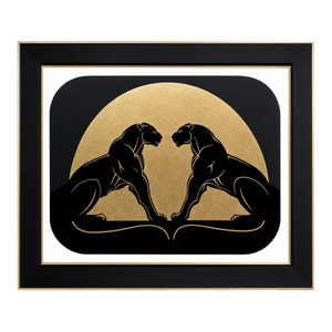 Black & Gold Panther Wall Art