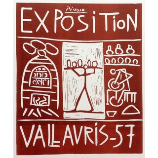1959 "Expo Vallauris 57" Picasso 85, Print Lithograph Art in Posters, Mourlot For Sale