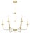 Metal Charlotte 6-Arm Candle-Style Chandelier For Sale - Image 7 of 7