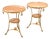 Neoclassical Style Pair of Marble Top Gueridon Side Tables For Sale