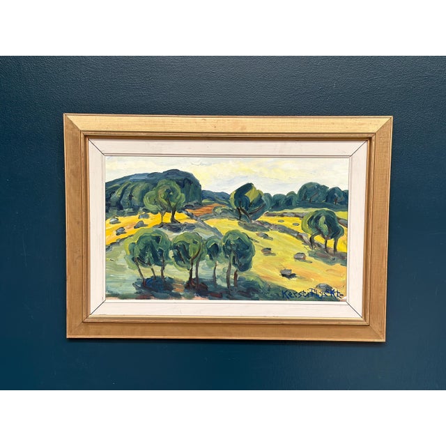 Kerstin Flyckt, Trees, 1950s, Oil on Panel, Framed For Sale - Image 5 of 17