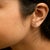Haus of Brilliance 10K White Gold 1/10 Cttw Diamond 'W' Initial Stud Earring For Sale - Image 4 of 5