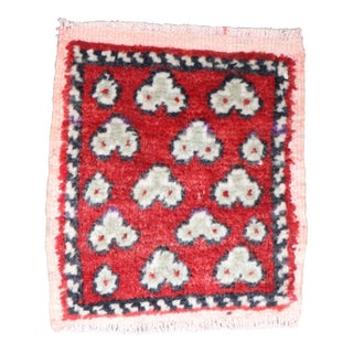 Red Mini Size Vintage Turkish Rug - 1' x 10' For Sale