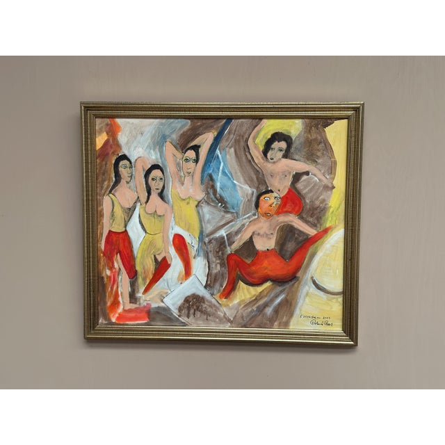 Roland Roos, Estraden, 2003, Oil Painting on Canvas, Framed For Sale - Image 10 of 18