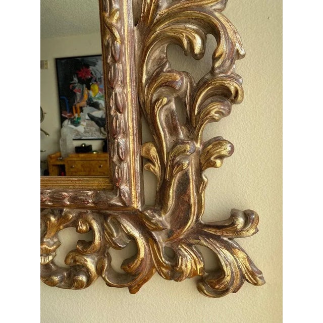 1970s Rococo Giltwood Mirror For Sale - Image 11 of 13