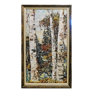 Maya Eventov "Over Yonder" Original Acrylic Flowers H.Signed Adl090915-15 For Sale