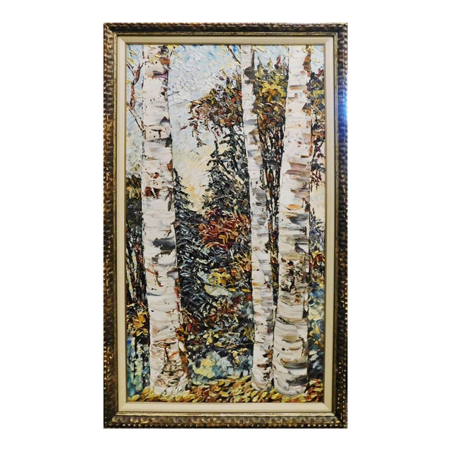 Maya Eventov "Over Yonder" Original Acrylic Flowers H.Signed Adl090915-15 For Sale