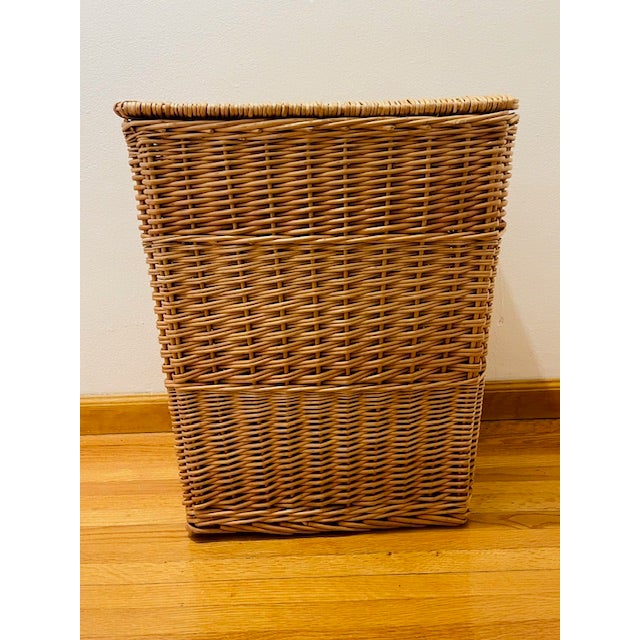 Rattan Hamper, Vintage For Sale - Image 4 of 13