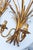 Metal Italian Gilt Metal Wall Sconces with Leaves and Ears of Wheat, 1960s-1970s, Set of 2 For Sale - Image 7 of 11