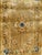 Very beautiful small Chinese rug with nice design and beautiful colours with a yellow background, blue, brown, pink, green...