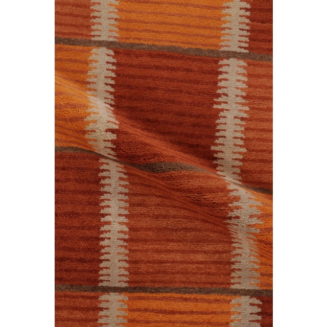 Textile Contemporary Scandinavian Style Geometric Wool Rug, by Rug & Kilim, India For Sale - Image 7 of 10