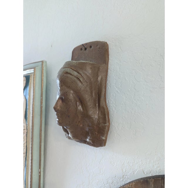 Ceramic Vintage Ishmael Soto Pottery Plaque Wall Pocket For Sale - Image 7 of 10