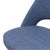 Metal Saarinen Executive Armless Chair in Ocean Blue Woven Leather Swivel Base by Eero Saarinen for Knoll For Sale - Image 7 of 9