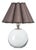Regina Andrew Giorgio Crystal Mini Lamp, Polished Nickel with Umber Scalloped Shade For Sale