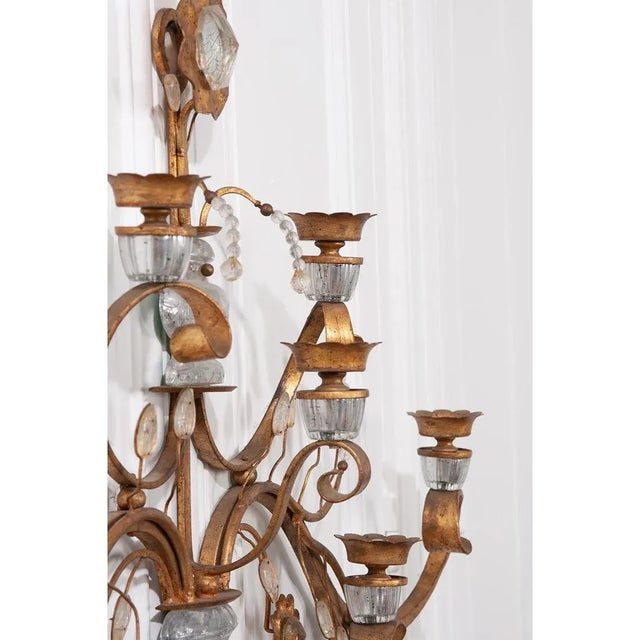 French French Vintage Bagues Style Sconce For Sale - Image 3 of 13