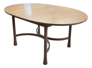 Mid-Century Blonde Elm Oval Dining Table by Ercol
