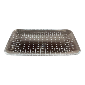 Late 20th Century Glass Dot Serving Tray