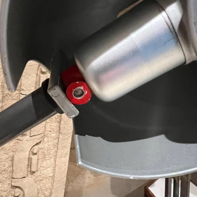 1980s Artemide Adone Vintage Metal Adjustable Floor Lamp Stone Base Italy For Sale - Image 10 of 12