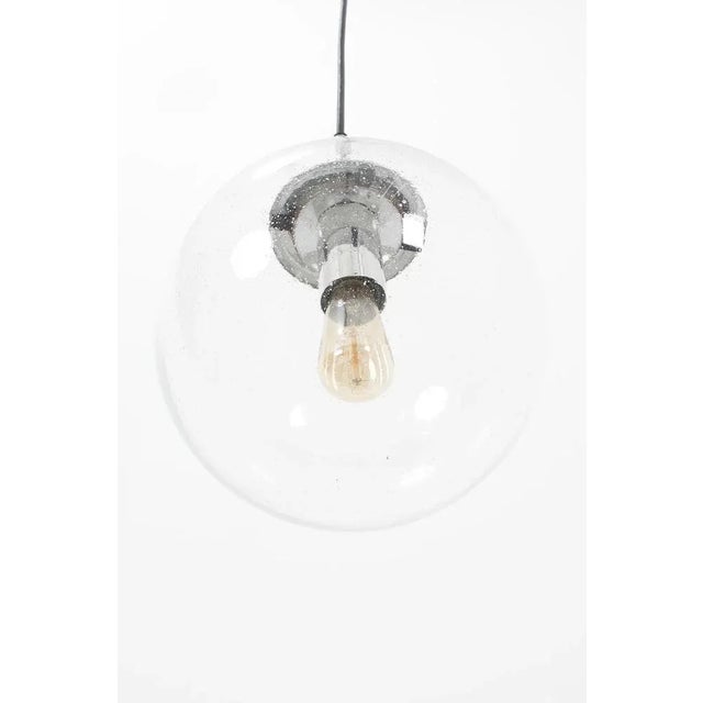 Vintage Glass Hanging Lamp For Sale - Image 6 of 7