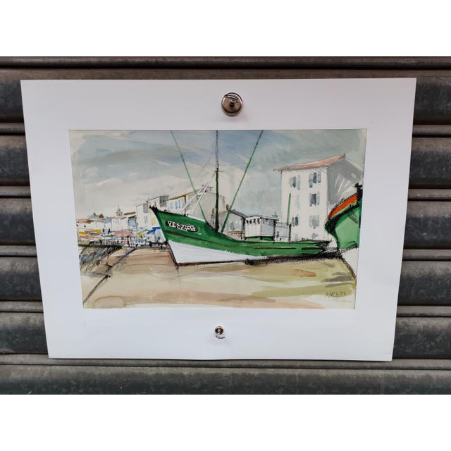Michel Roubille, Ile d'Yeu, 1998, Watercolor For Sale - Image 7 of 7