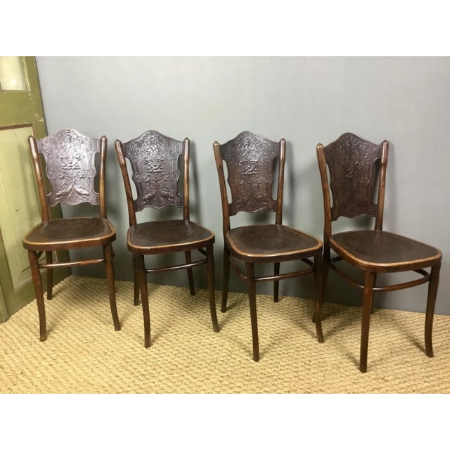 Antique Bentwood Dining Chairs from Jacob & Josef Kohn, Set of 4 For Sale - Image 18 of 18