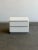 W27 D18 H20.5 This sculptural post modern nightstand by Rougier features the brand’s signature rounded edges and clean,...