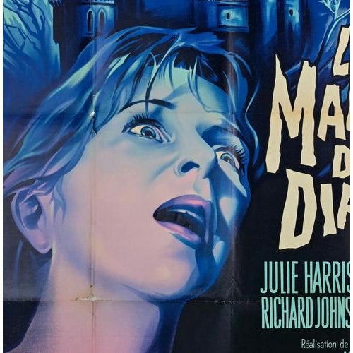 French Affiche (47 × 63 in.), MGM. Directed by Robert Wise, starring Julie Harris, Claire Bloom, Richard Johnson, and Russ...