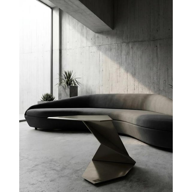 Contemporary Sharpened Titanium Edition Coffee Table by Orfeo Studio For Sale - Image 3 of 10