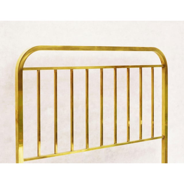French Art Deco Brass Bed, 1930s For Sale - Image 3 of 9