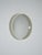 White Round Scandinavian Mirror, 1960s For Sale - Image 8 of 8