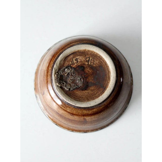 Ceramic Vintage Studio Pottery Bowl For Sale - Image 7 of 8
