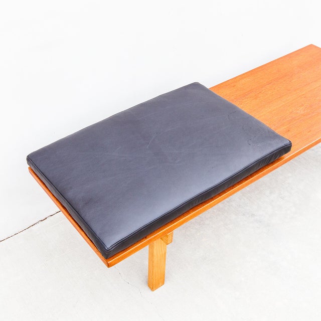 Wood Studio Crafted Teak & Oak 1960s Danish Modern Bench or Coffee Table For Sale - Image 7 of 14