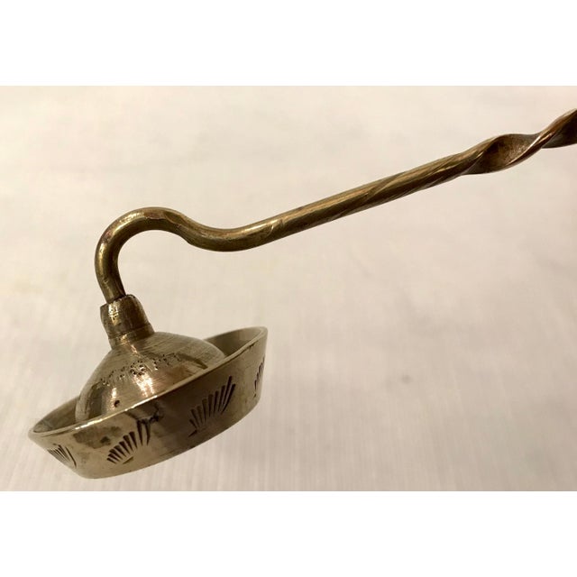 Vintage Etched Brass Candle Snuffer Chairish