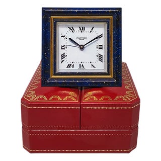 Vintage Pendulette Alarm Clock from Cartier, 1980s For Sale