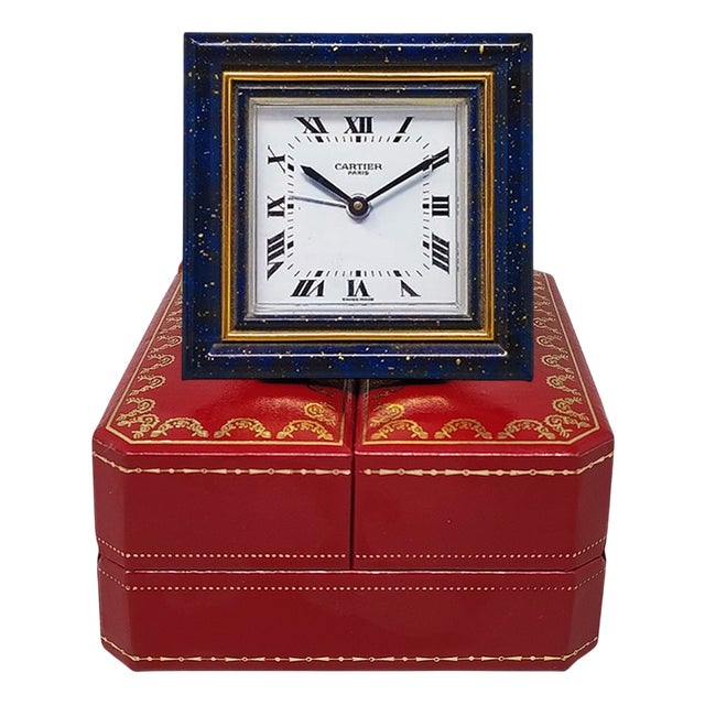 Vintage Pendulette Alarm Clock from Cartier, 1980s For Sale