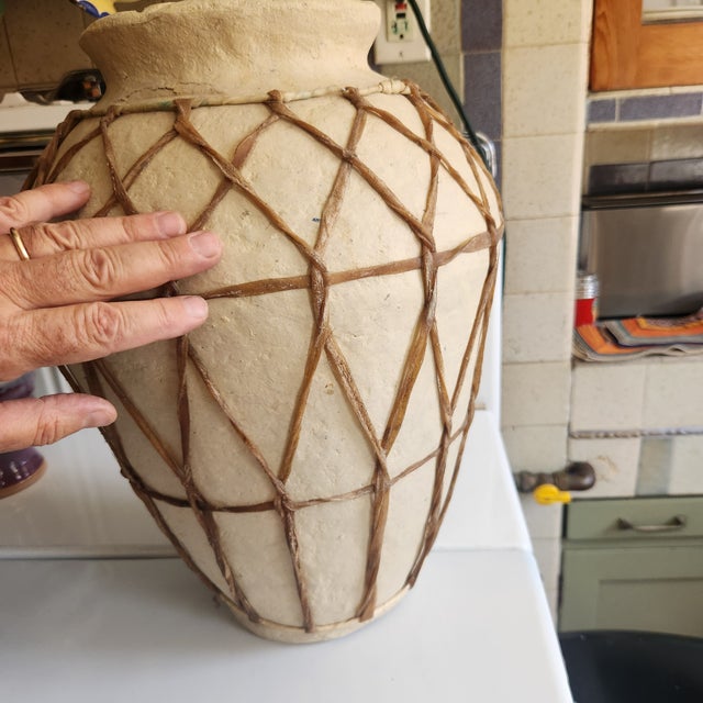 2020s Papier Mache Large Urn Vase For Sale - Image 5 of 5