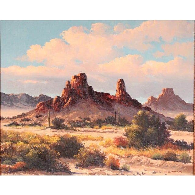 Desert Landscape Painting by Beverly Carrick (Born 1930) For Sale - Image 4 of 12