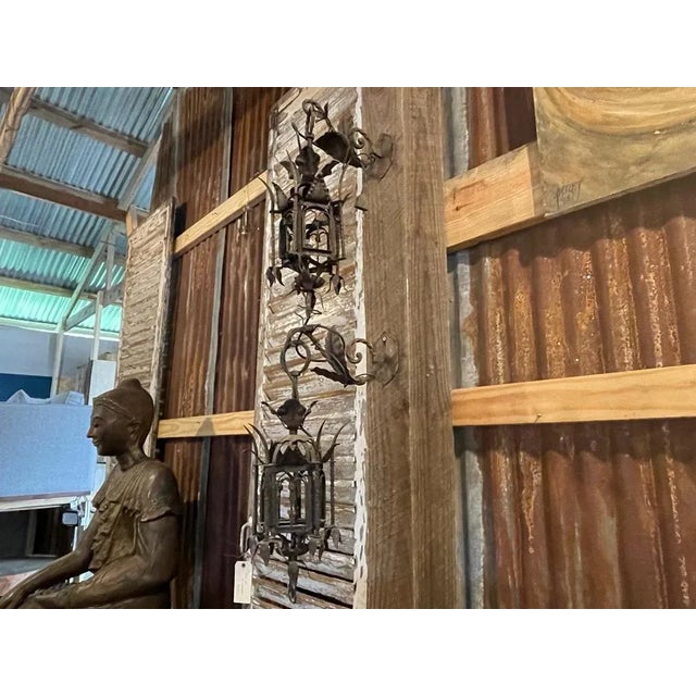 Pair of 19th Century Italian Antique Lantern Sconces Introducing a remarkable pair of Italian lanterns dating back to...