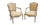 Louis XV Style Cabriolet Armchairs with Patina Finish, 1949, Set of 2 For Sale - Image 3 of 6