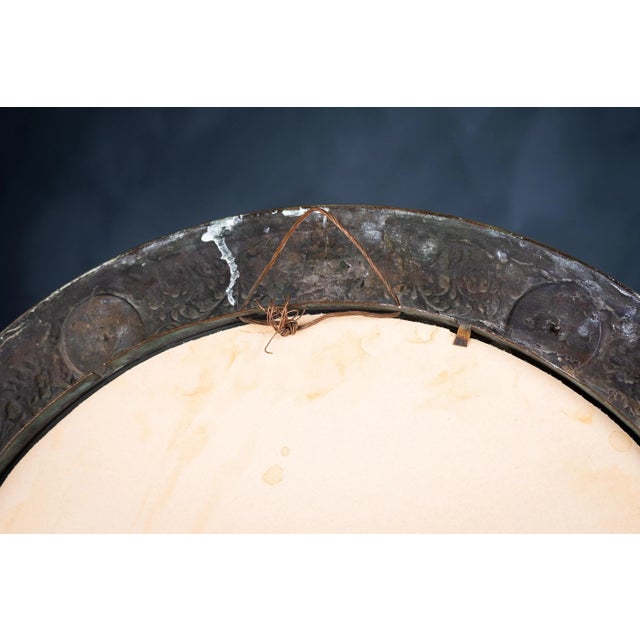 19th Century Antique Round Mirror For Sale - Image 11 of 12