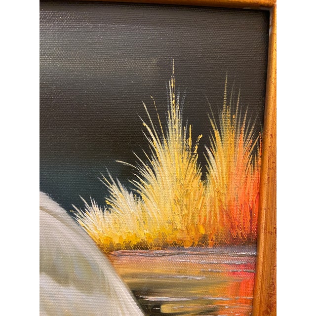 Early 21st Century Paul Brunelle's Heron Painting For Sale - Image 5 of 10