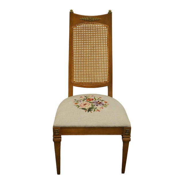 Drexel Furniture San Remo Italian Style Cane Back Dining Side Chair For Sale