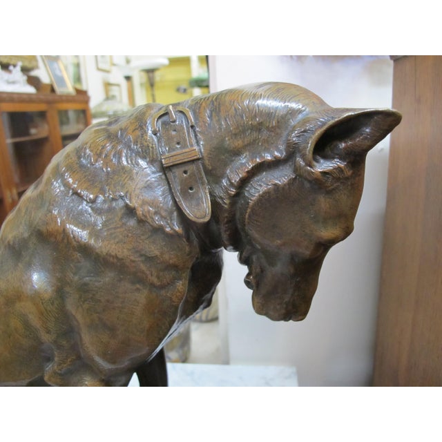 Stanislas Lami French Grand Danois Observant Un Escargot Dog Bronze ...