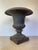 French Provincial Antique Cast Iron Campana Garden Urn, Egg-and-Dart Rim For Sale - Image 3 of 7