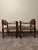 Vintage 1920s Roorkee Safari Chairs Set of 4 Brown Leather & Wood, Handmade For Sale - Image 11 of 12