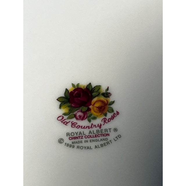 Vintage Royal Albert Chintz Collection plate . This gorgeous Chintz design is called Old Country Roses and is fine bone...