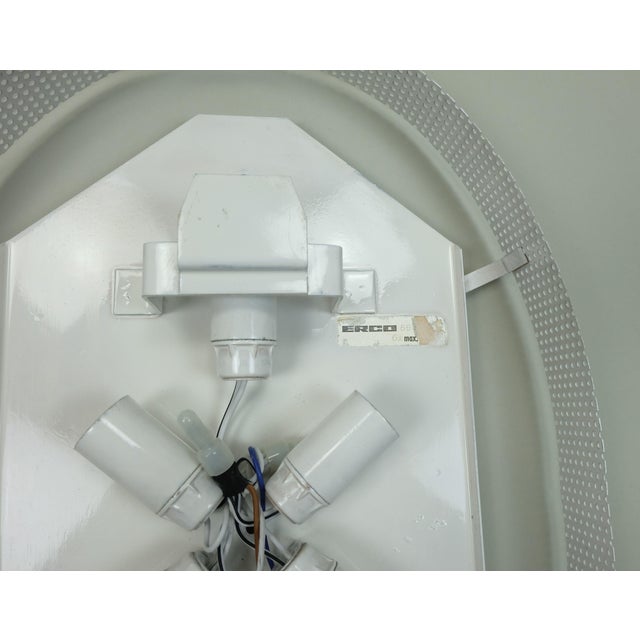 Acrylic Frame Ice Glass Decor Back Lit Wall Mirror from Erco, 1970s For Sale - Image 10 of 11